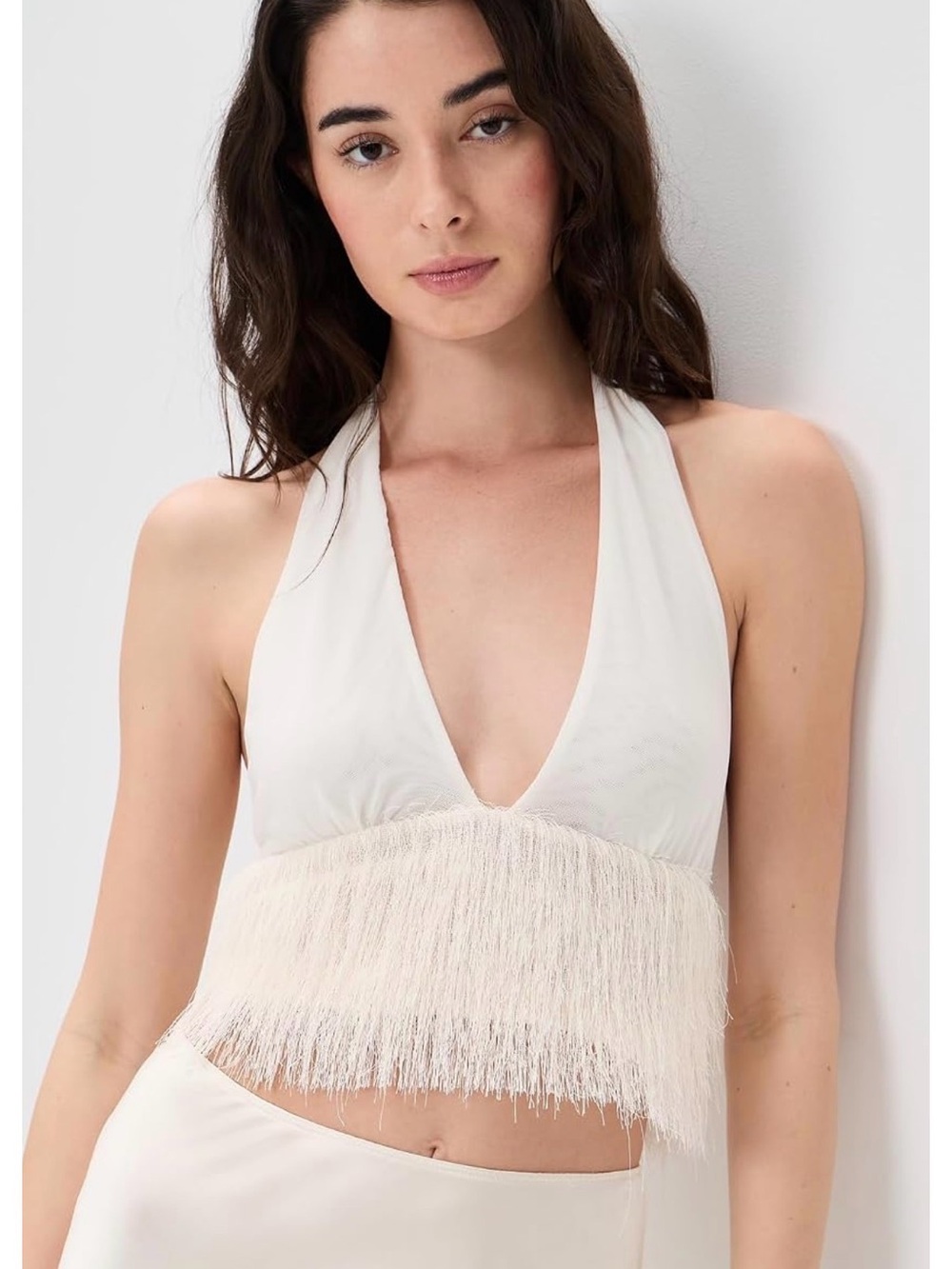 Bec&Bridge Fringe Halter Top
